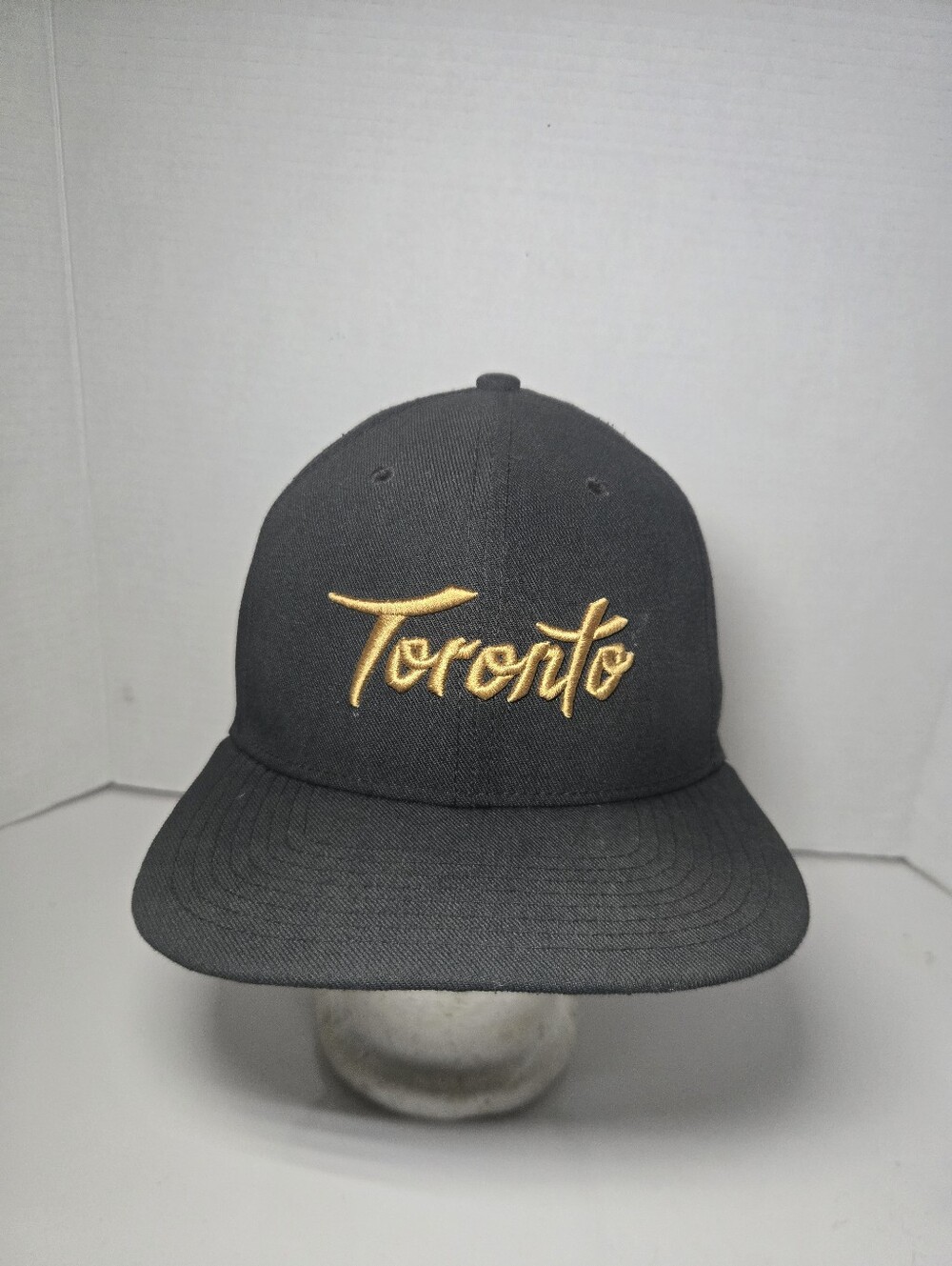Nike Toronto Raptors Embroidered Black Snapback with Gold Accent